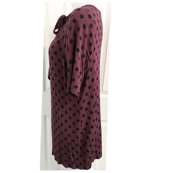 Lane Bryant, Key Hole Tie Neck, Short Sleeve Tunic - Picture 4 of 5